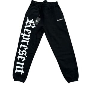 Black Men's Represent Sweatpants - Large